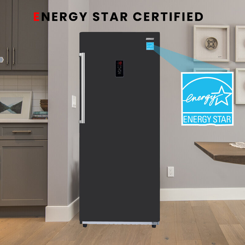 Conserv 14cf Upright Freezer CONVERTIBLE REF Garage Ready E-Star 28in wide 110V FR1400BREV, product image 7 of 29