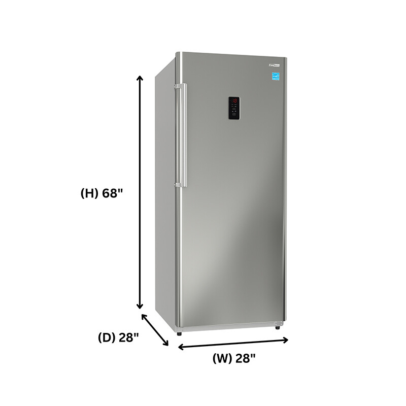 Conserv 14cf Upright Freezer CONVERTIBLE REF Garage Ready E-Star 28in wide 110V FR1400SREV, product image 31 of 32