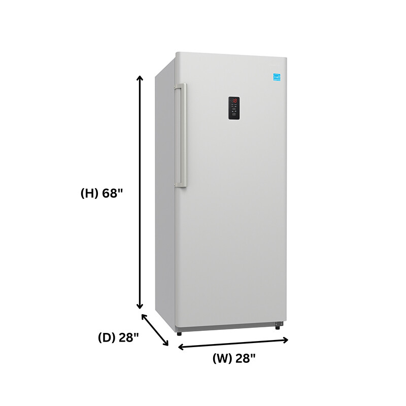 Conserv 14cf Upright Freezer CONVERTIBLE REF Garage Ready E-Star 28in wide 110V FR1400WREV