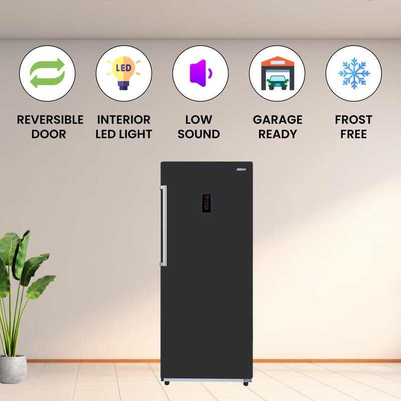 Conserv 17cf Upright Freezer CONVERTIBLE REF Garage Ready E-Star 28in wide 110V FR1700BREV, product image 17 of 29