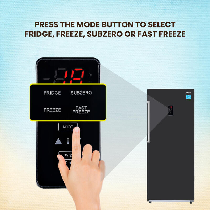 Conserv 17cf Upright Freezer CONVERTIBLE REF Garage Ready E-Star 28in wide 110V FR1700BREV, product image 24 of 29