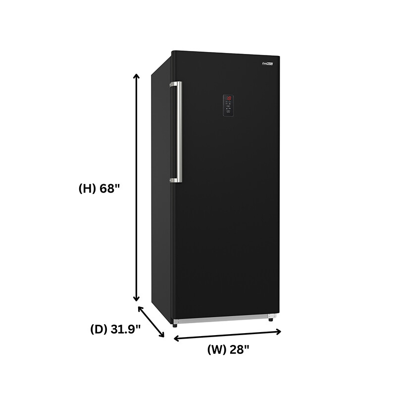 Conserv 17cf Upright Freezer CONVERTIBLE REF Garage Ready E-Star 28in wide 110V FR1700BREV, product image 29 of 29