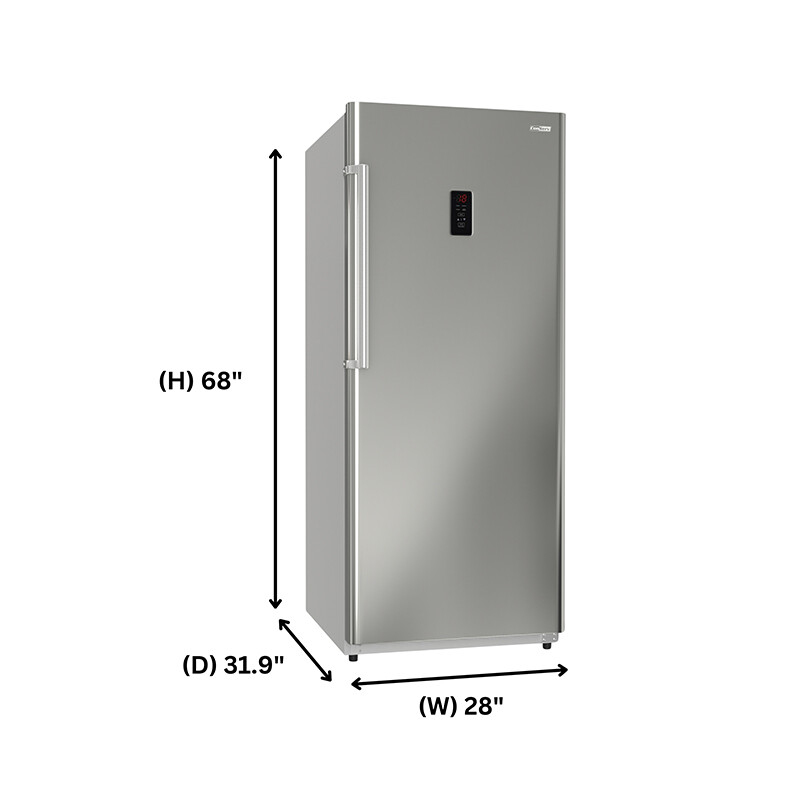 Conserv 17cf Upright Freezer CONVERTIBLE REF Garage Ready E-Star 28in wide 110V FR1700SREV, product image 4 of 33