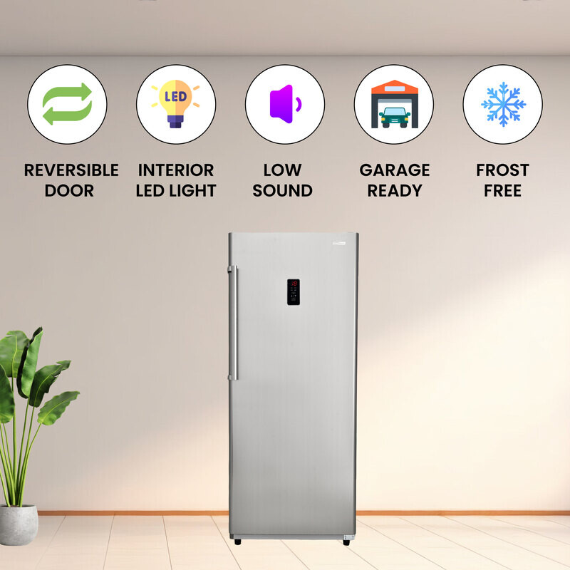 Conserv 17cf Upright Freezer CONVERTIBLE REF Garage Ready E-Star 28in wide 110V FR1700SREV, product image 19 of 33