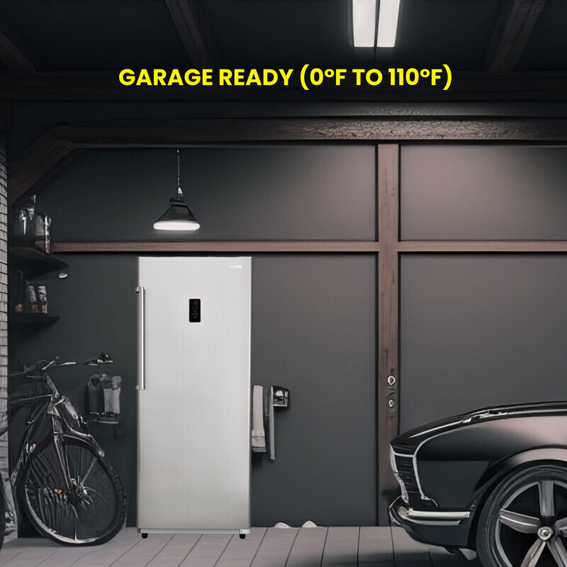 Conserv 17cf Upright Freezer CONVERTIBLE REF Garage Ready E-Star 28in wide 110V FR1700SREV, product image 20 of 33