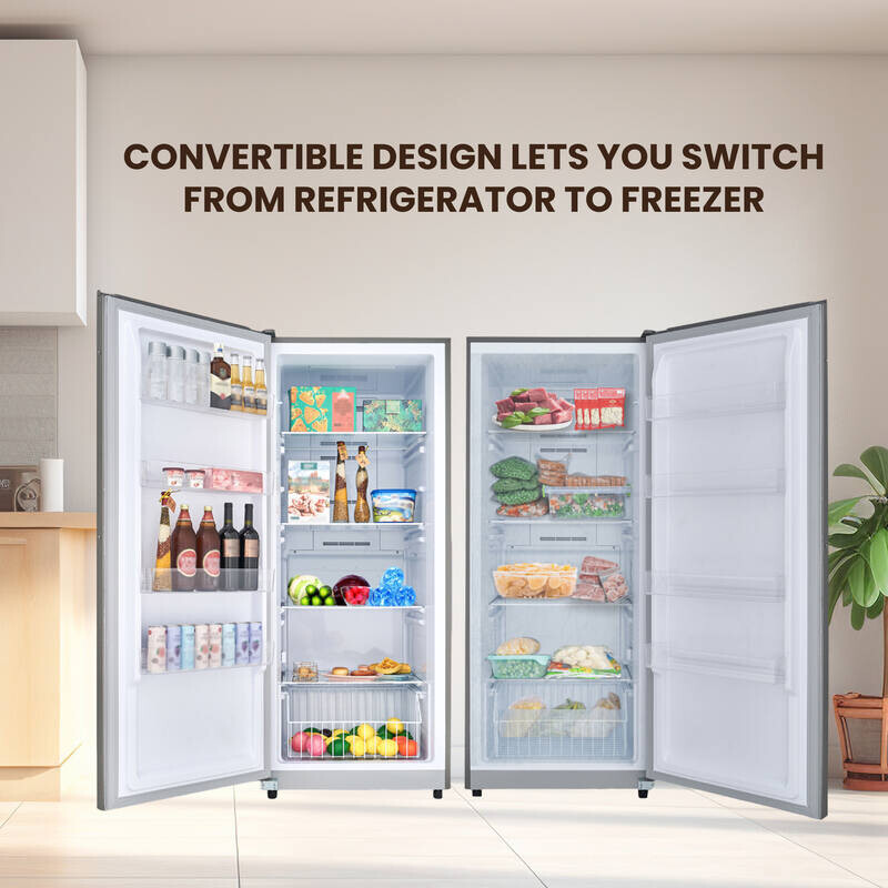 Conserv 17cf Upright Freezer CONVERTIBLE REF Garage Ready E-Star 28in wide 110V FR1700SREV, product image 22 of 33