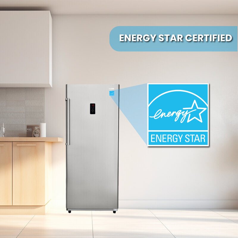 Conserv 17cf Upright Freezer CONVERTIBLE REF Garage Ready E-Star 28in wide 110V FR1700SREV, product image 24 of 33