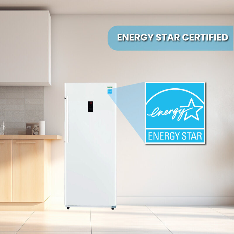 Conserv 17cf Upright Freezer CONVERTIBLE REF Garage Ready E-Star 28in wide 110V FR1700WREV