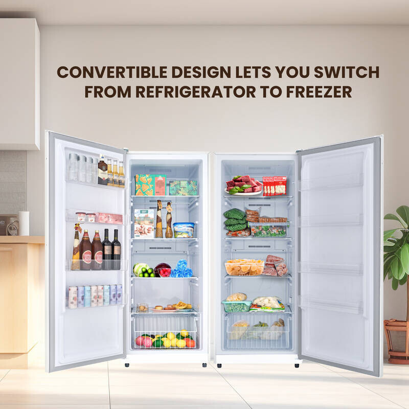 Conserv 17cf Upright Freezer CONVERTIBLE REF Garage Ready E-Star 28in wide 110V FR1700WREV