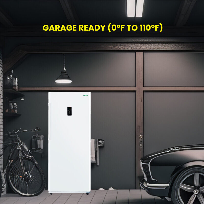 Conserv 17cf Upright Freezer CONVERTIBLE REF Garage Ready E-Star 28in wide 110V FR1700WREV