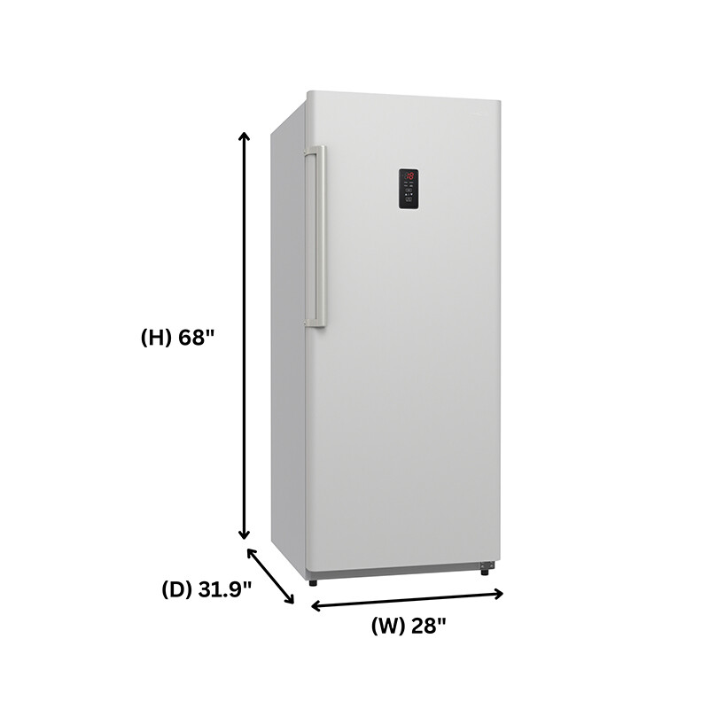 Conserv 17cf Upright Freezer CONVERTIBLE REF Garage Ready E-Star 28in wide 110V FR1700WREV