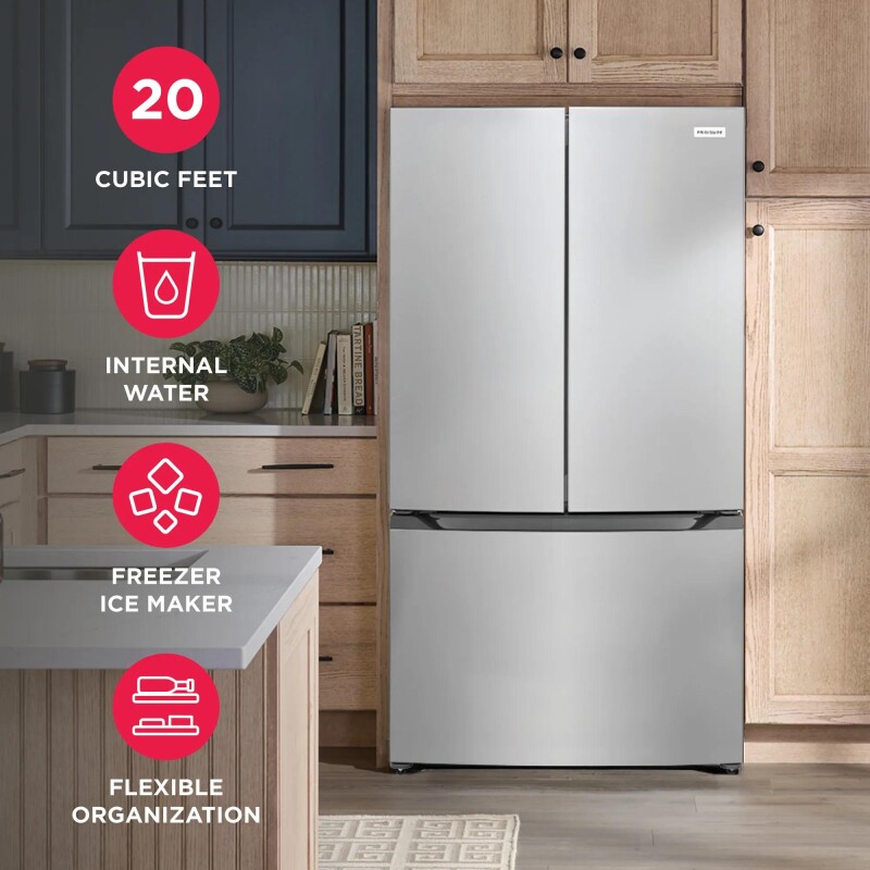 20 Cu. Ft. Counter-Depth French Door Refrigerator FRFG2011AV, product image 4 of 14