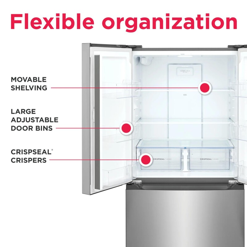 20 Cu. Ft. Counter-Depth French Door Refrigerator FRFG2011AV, product image 6 of 14