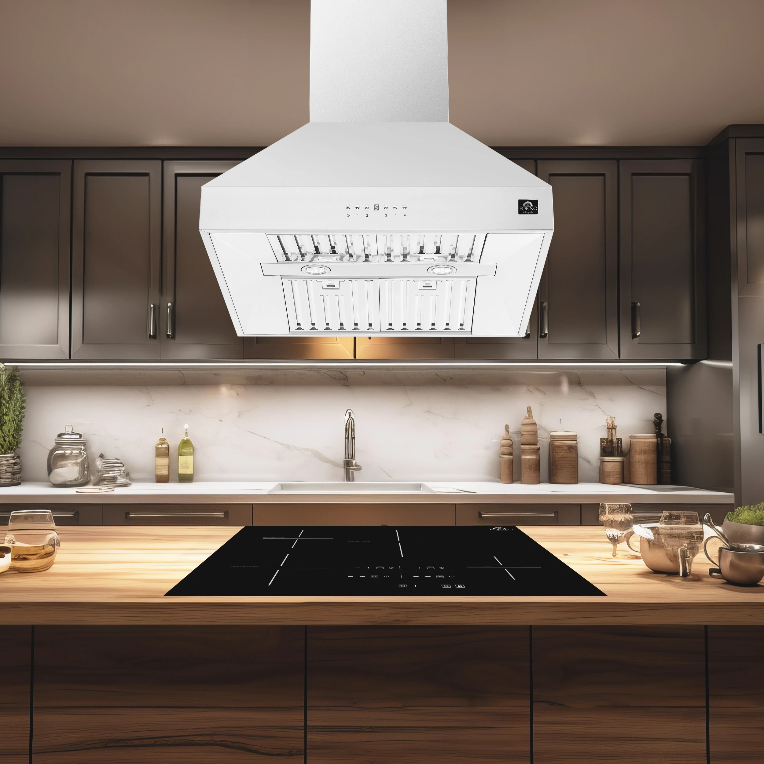 Coppito 30-Inch Island Range Hood, , LED Lighting, Adjustable Fan Speeds FRHIS512930
