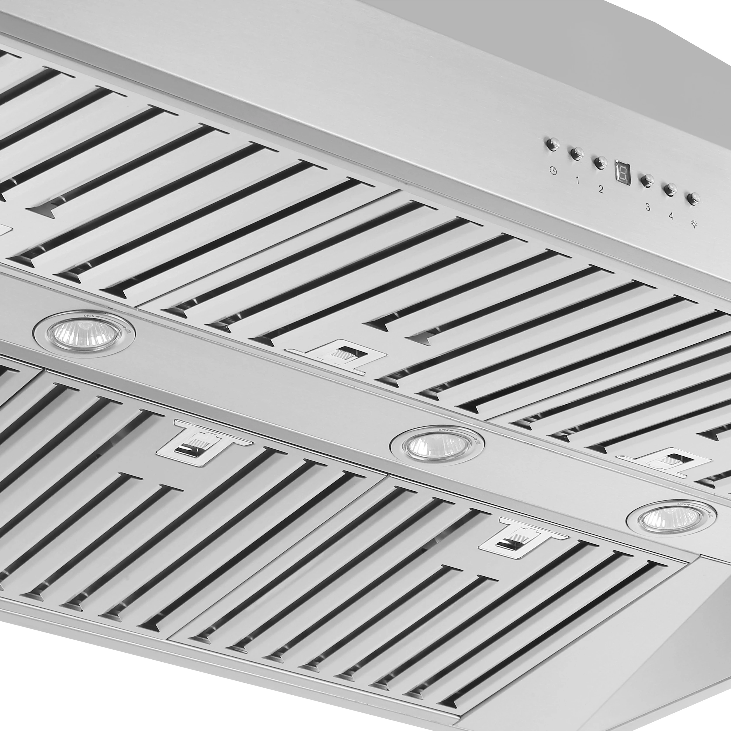 Coppito 48-Inch Island Range Hood, , LED Lighting, Adjustable Fan Speeds FRHIS512948