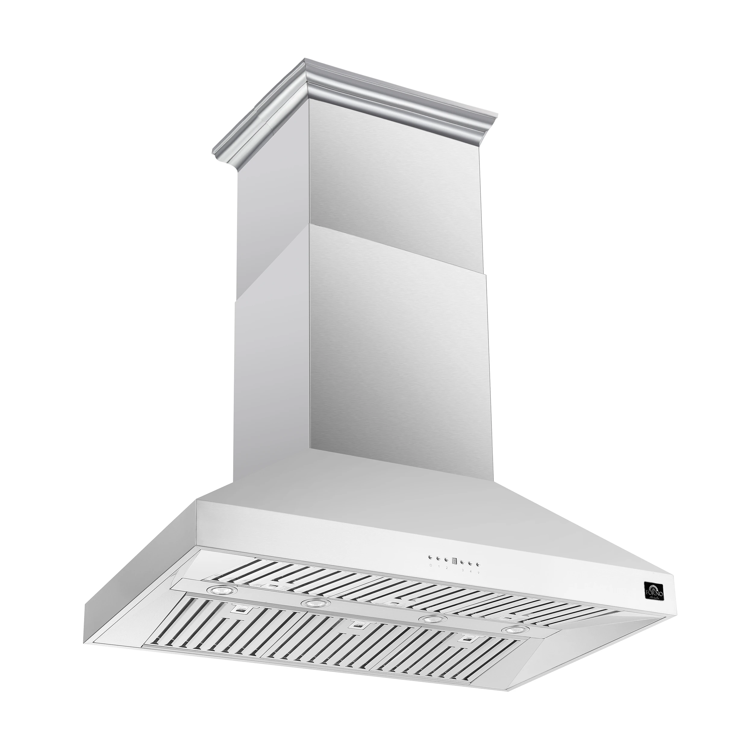 Coppito 48-Inch Island Range Hood, , LED Lighting, Adjustable Fan Speeds FRHIS512948