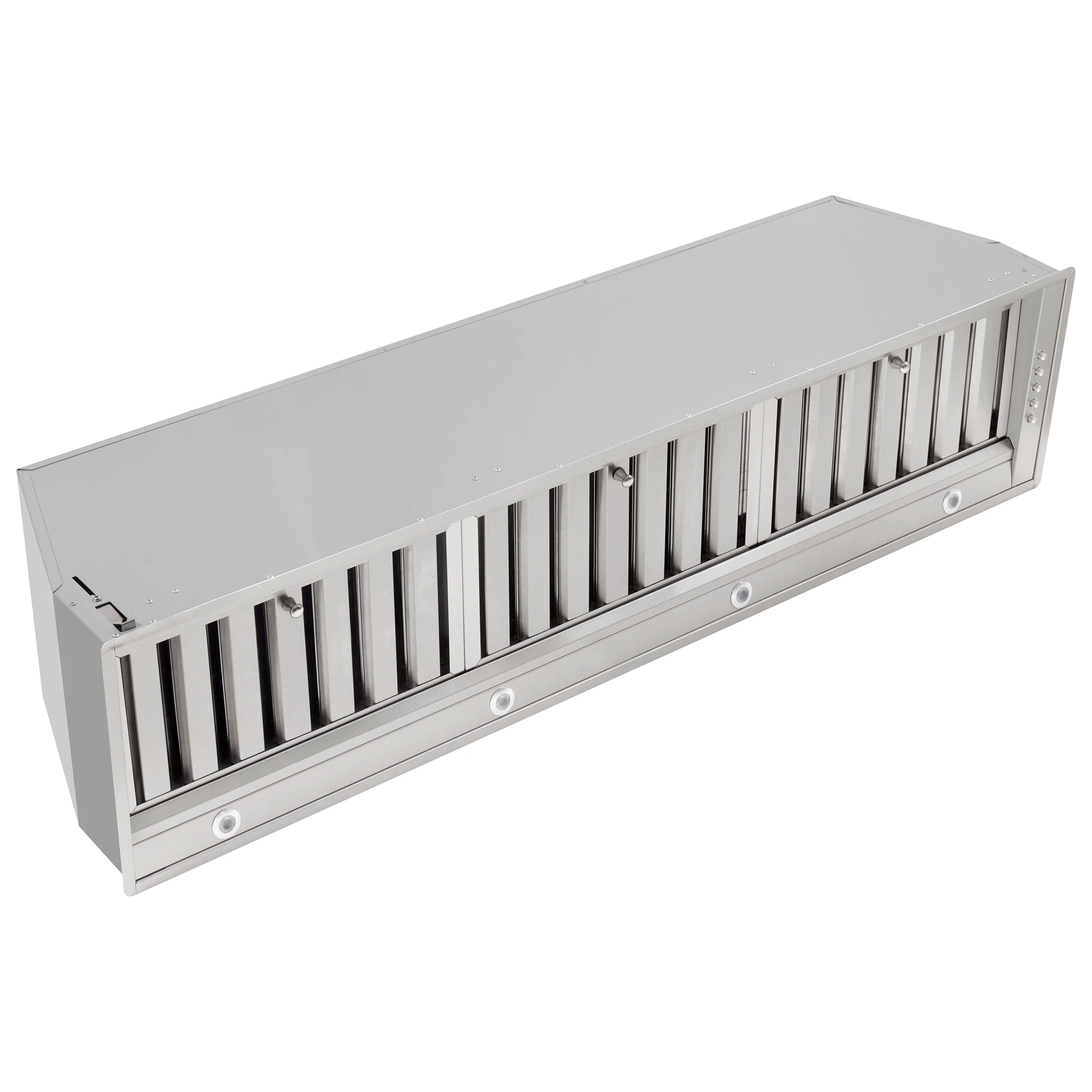 Frassanito 48-Inch Recessed Range Hood, Baffle Filters, LED Lighting FRHRE534648
