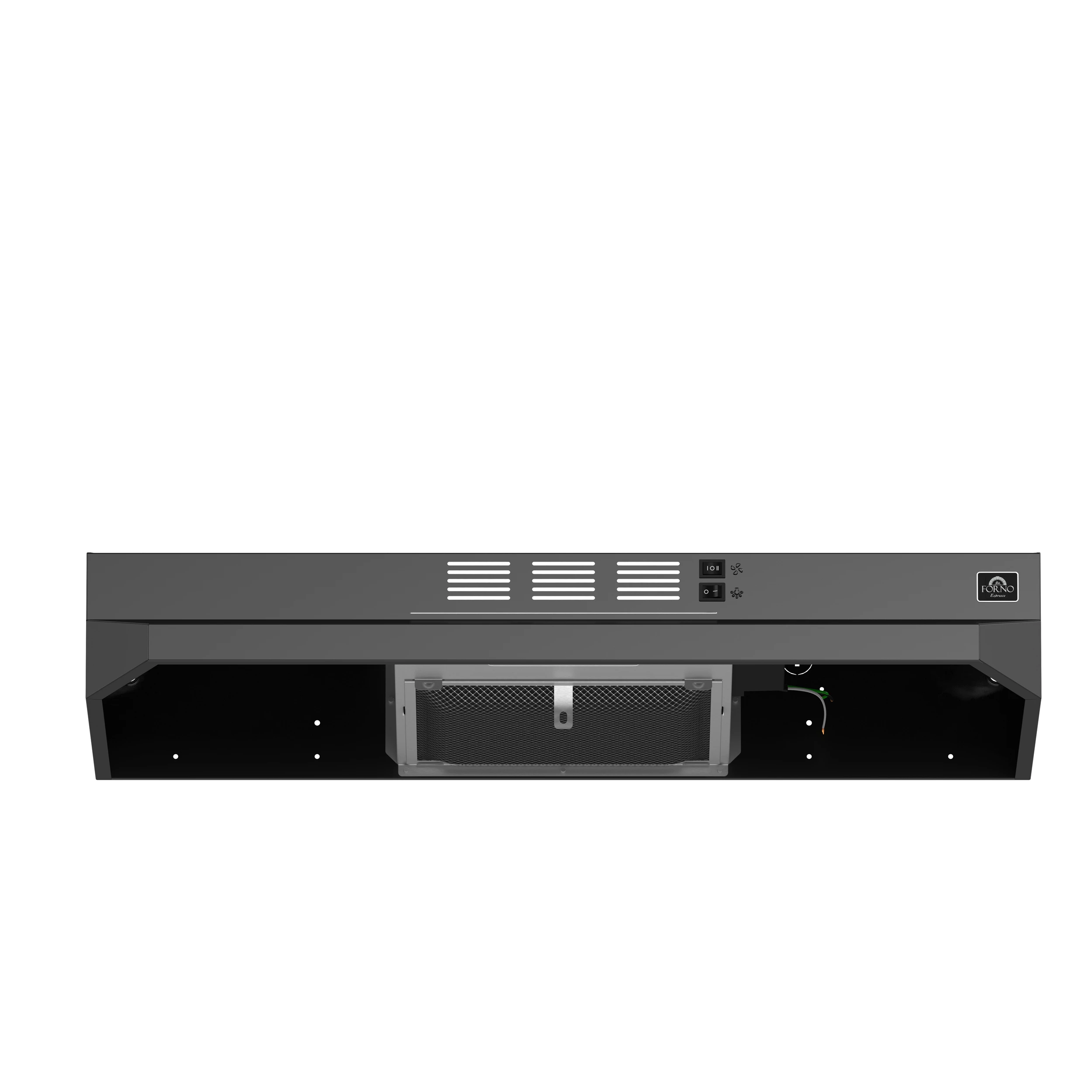 Cappa 30-Inch Under Cabinet Range Hood, , 200 CFM, Convertible, LED Lighting FRHUC520030BLK