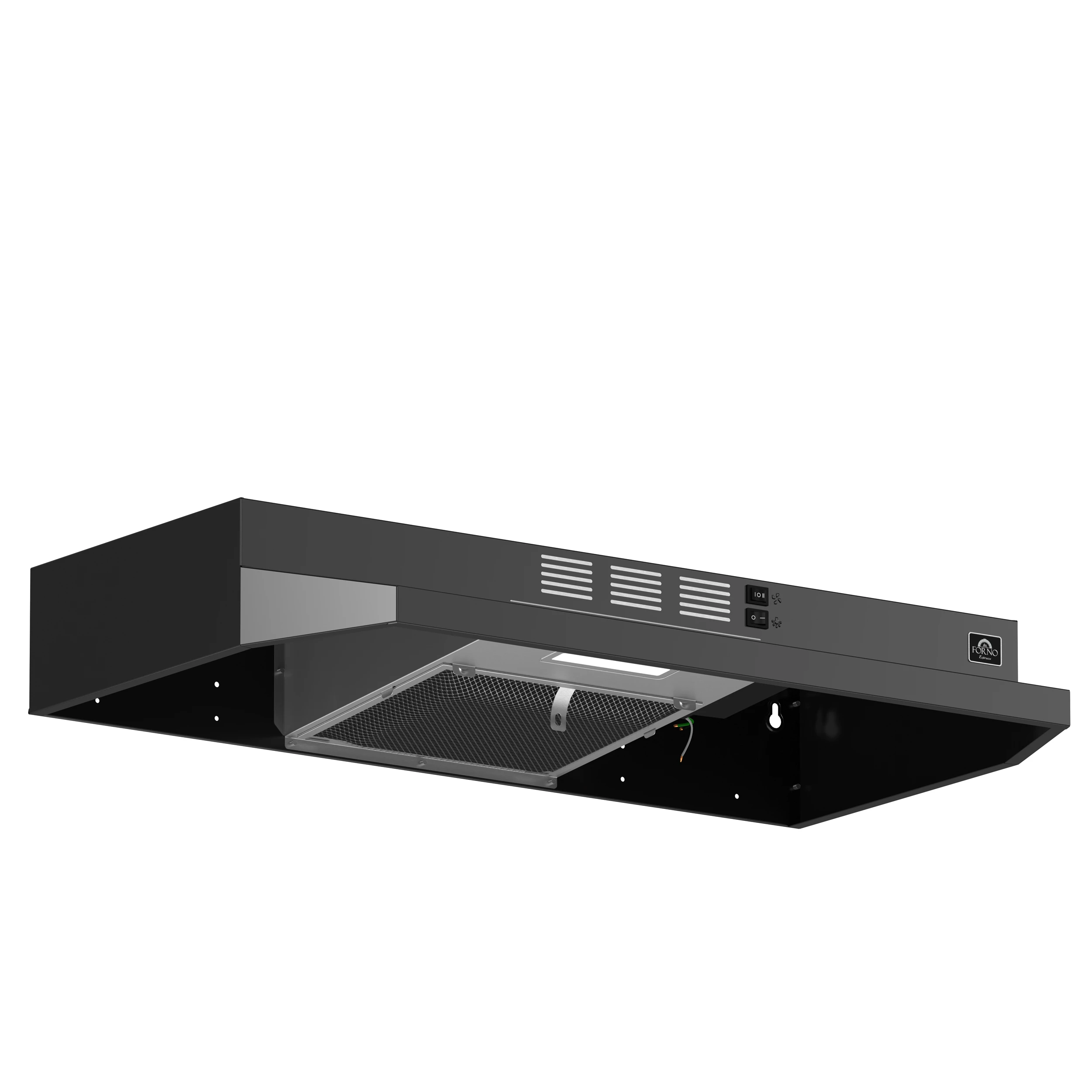 Cappa 30-Inch Under Cabinet Range Hood, , 200 CFM, Convertible, LED Lighting FRHUC520030BLK