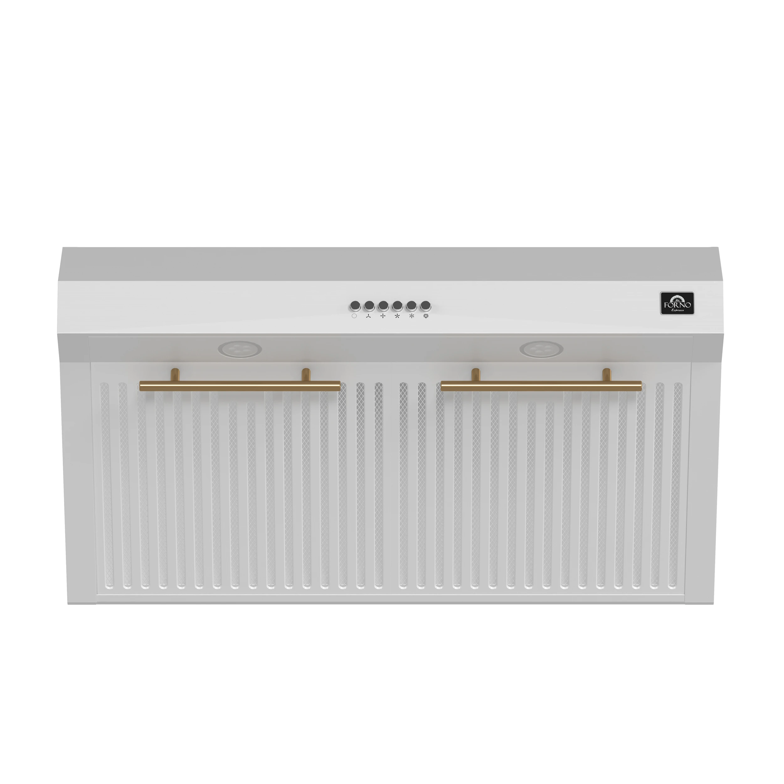 Bari Espresso 30-Inch Under Cabinet Range Hood, , 600 CFM, LED Lighting, Dishwasher-Safe Baffle Filters, 3-Speed Fan Control FRHUC525530WHT