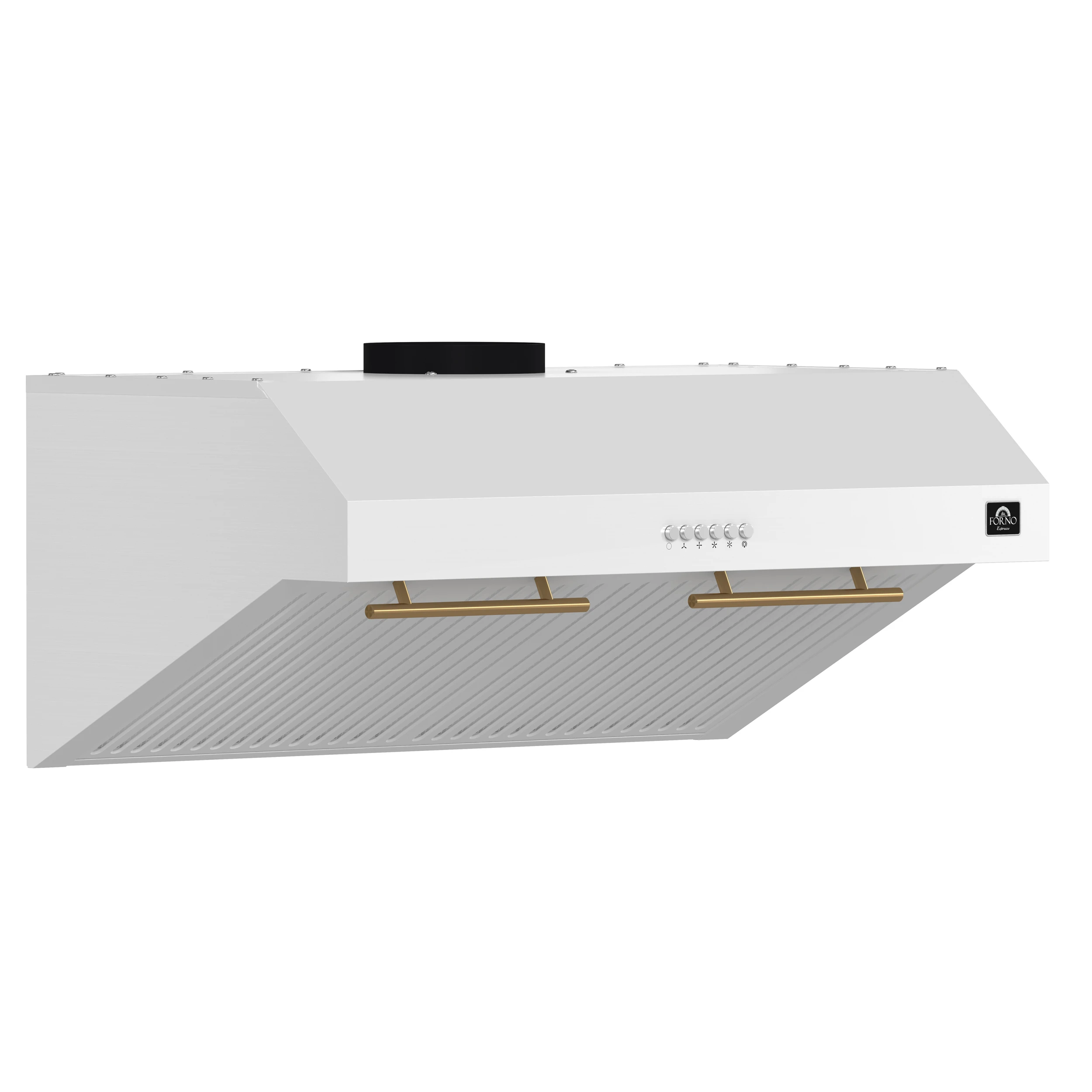 Bari Espresso 30-Inch Under Cabinet Range Hood, , 600 CFM, LED Lighting, Dishwasher-Safe Baffle Filters, 3-Speed Fan Control FRHUC525530WHT