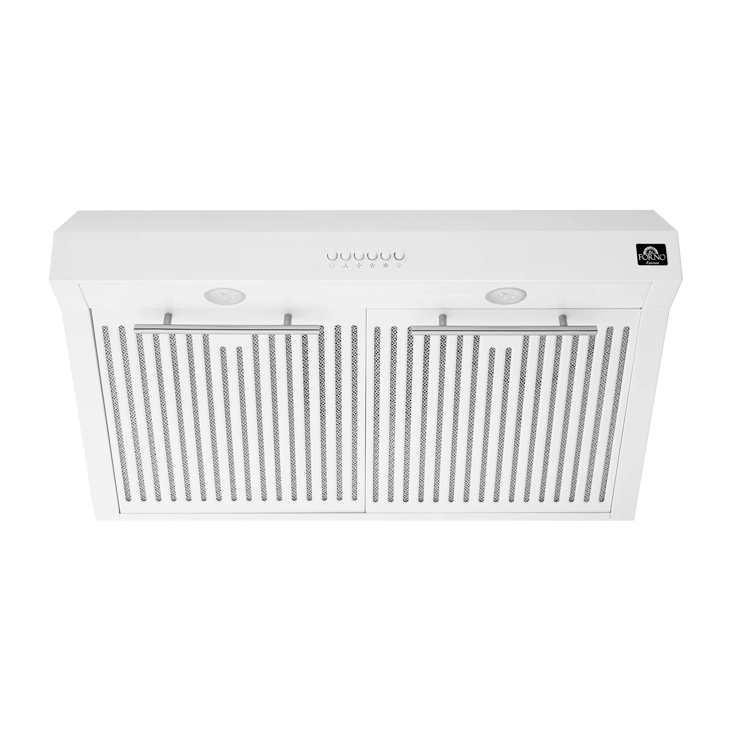 Bari Espresso 30-Inch Under Cabinet Range Hood, , 600 CFM, LED Lighting, Dishwasher-Safe Baffle Filters, 3-Speed Fan Control FRHUC525530WHT
