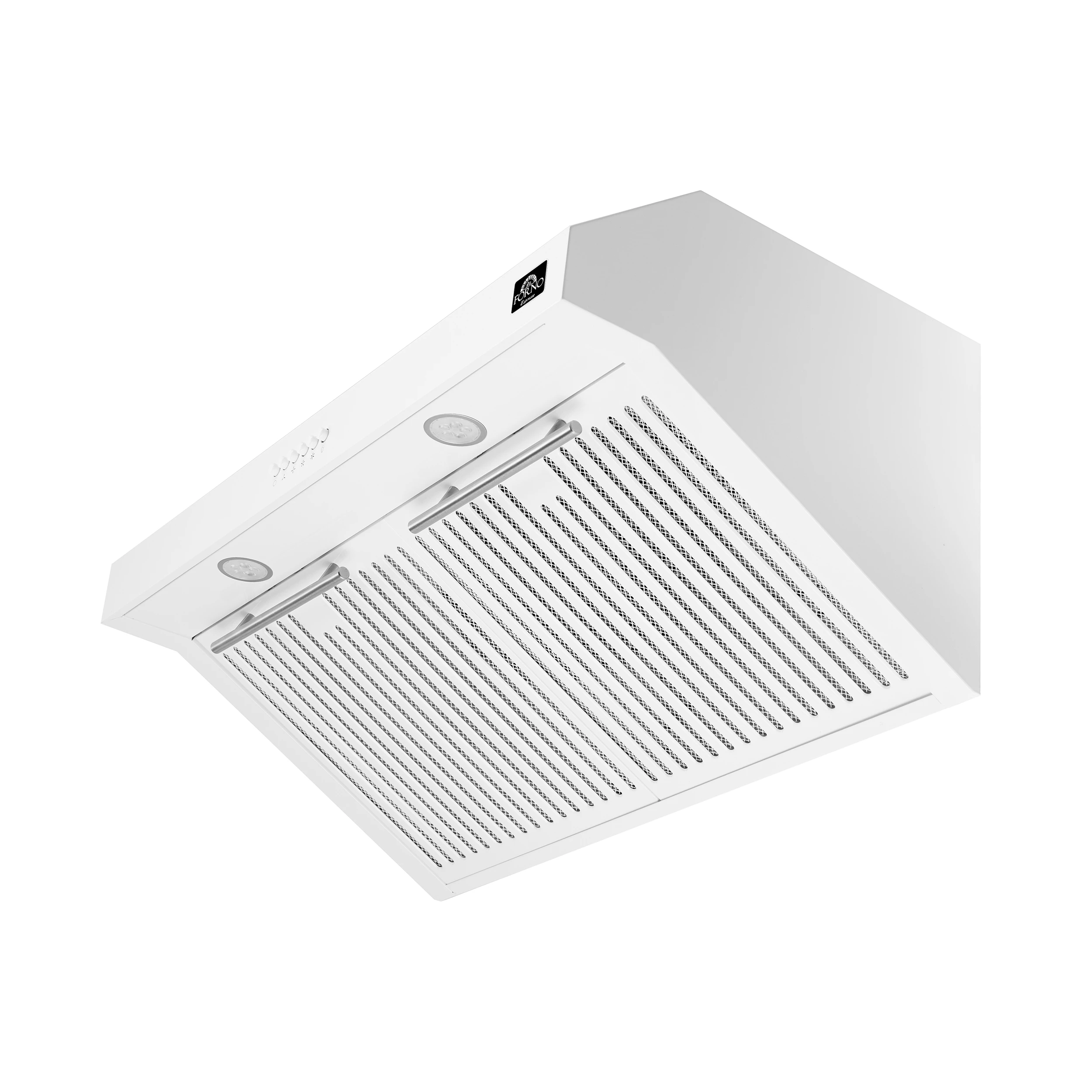 Bari Espresso 30-Inch Under Cabinet Range Hood, , 600 CFM, LED Lighting, Dishwasher-Safe Baffle Filters, 3-Speed Fan Control FRHUC525530WHT