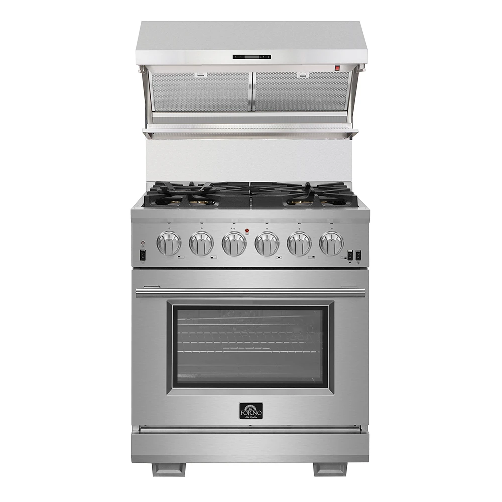 Savona 30-Inch Wall Mount Range Hood, Hybrid Filters, Backsplash Included FRHWM502930HB