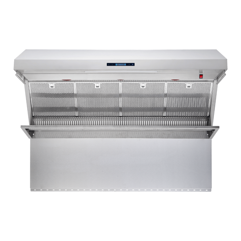 FORNO Savona 60-Inch Wall Mount Range Hood with Hybrid Filters & Back Splash FRHWM502960HB