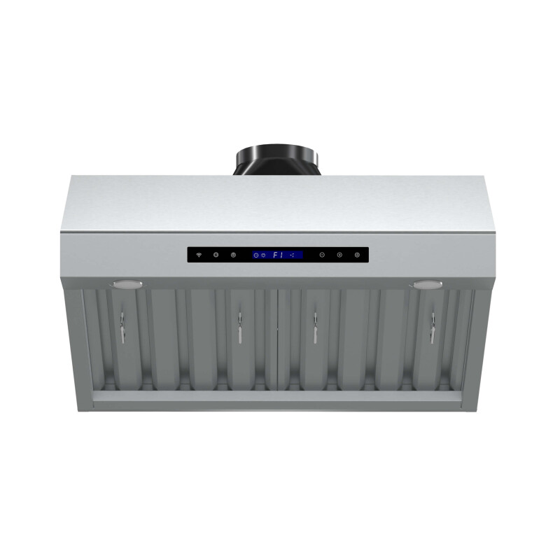 FORNO Palazzo 30″ Wall Mounted Range Hood Stainless Steel Heavy-Duty Baffle Filters & Remote Control FRHWM503030