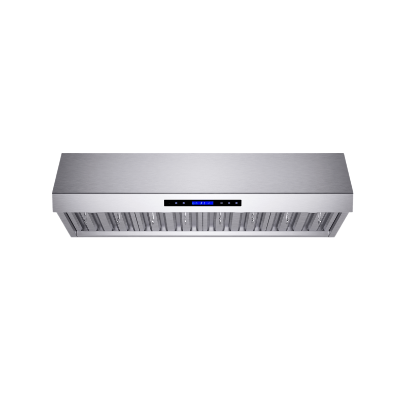 FORNO  Palazzo 48″ Wall Mounted Range Hood Stainless Steel Heavy-Duty Baffle Filters & Remote Control FRHWM503048