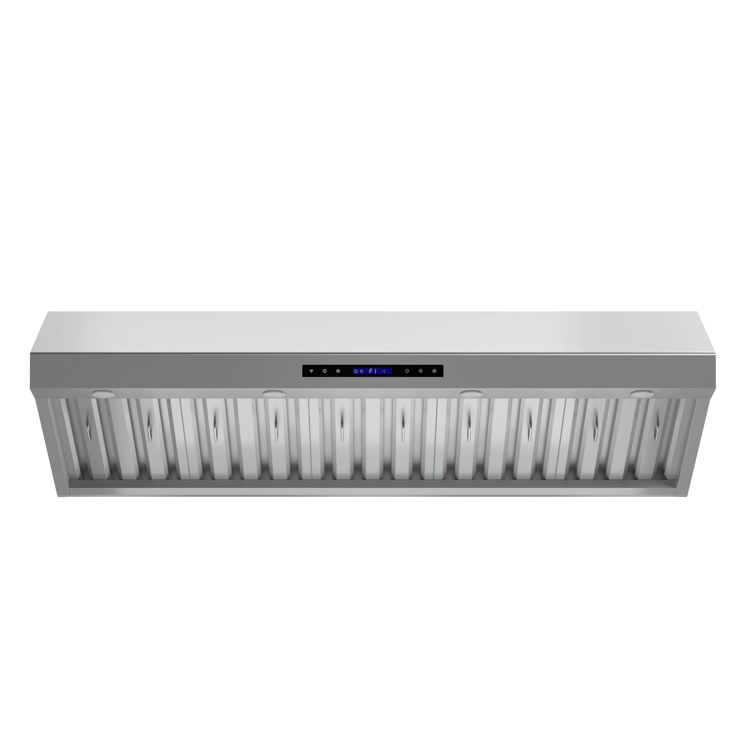 Palazzo 60-Inch Wall Mounted Range Hood, Stainless Steel, Heavy Duty Baffle Filters, Remote Control FRHWM503060