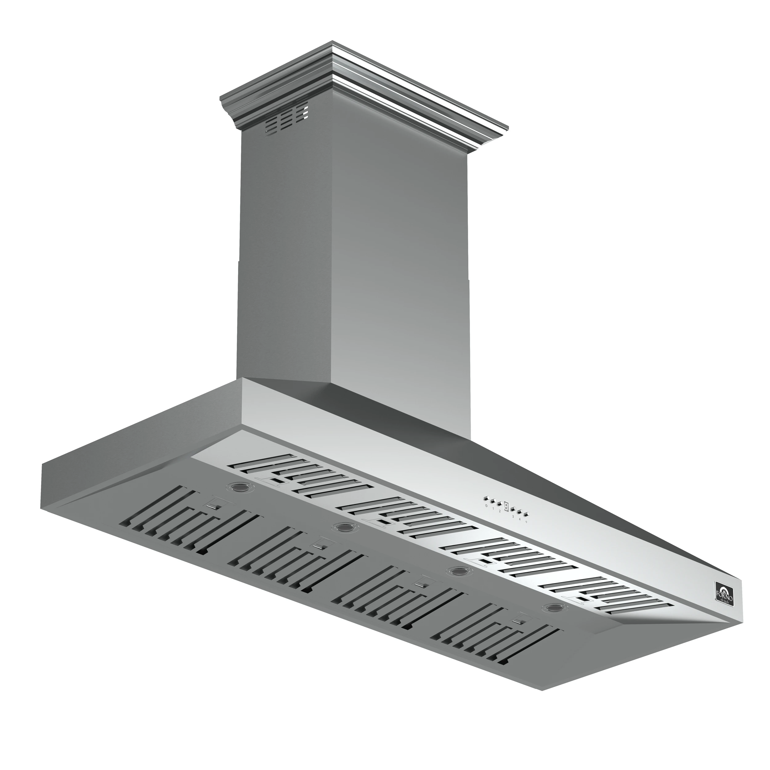 Orvieto 60-Inch Wall Mount Range Hood, LED Lighting, Heavy Duty, FRHWM509460