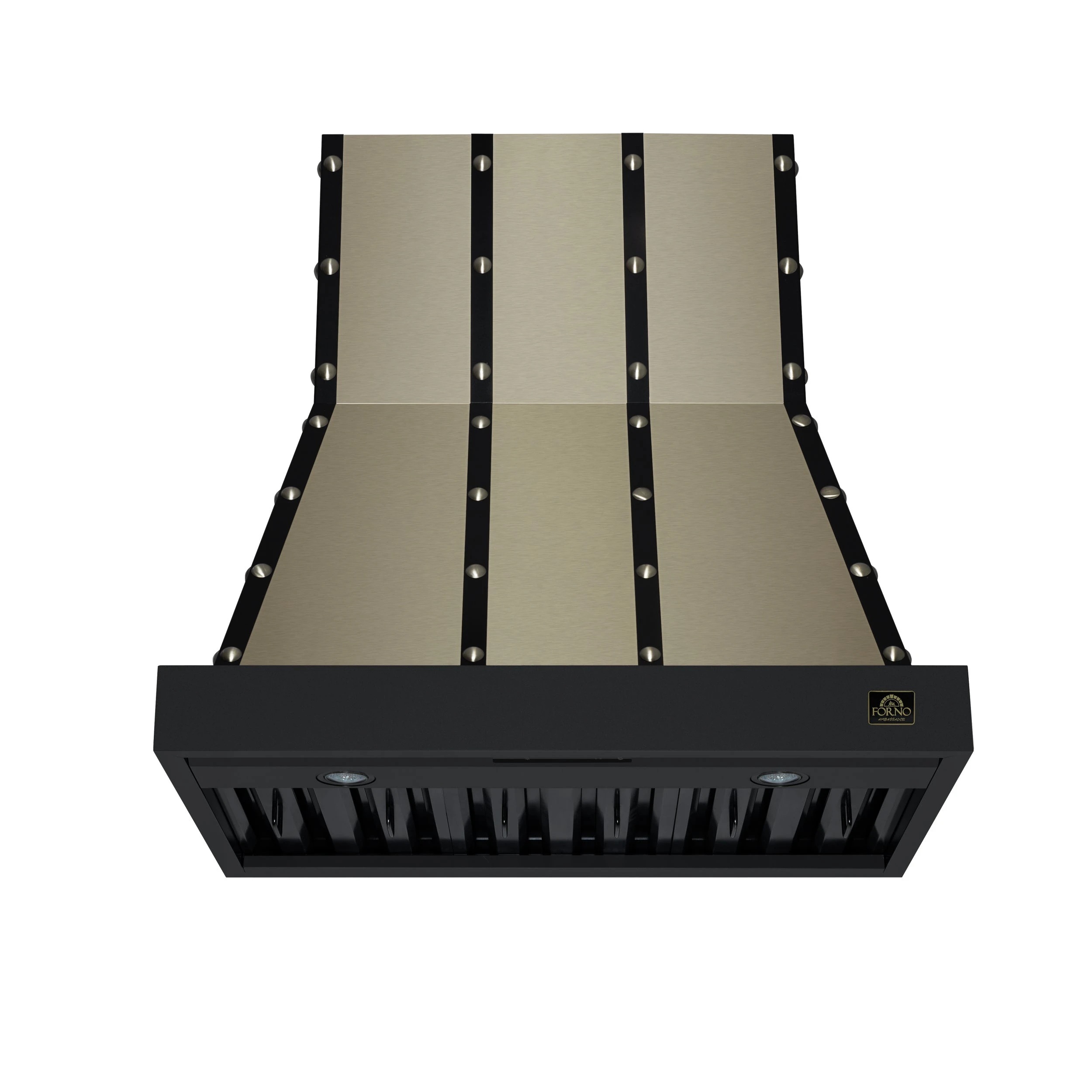 Valente 36" Range Hood in with 427 CFM, 3 speeds, Dishwasher safe Baffle filters, LED Lights and Remote Control FRHWM509936CPBLK