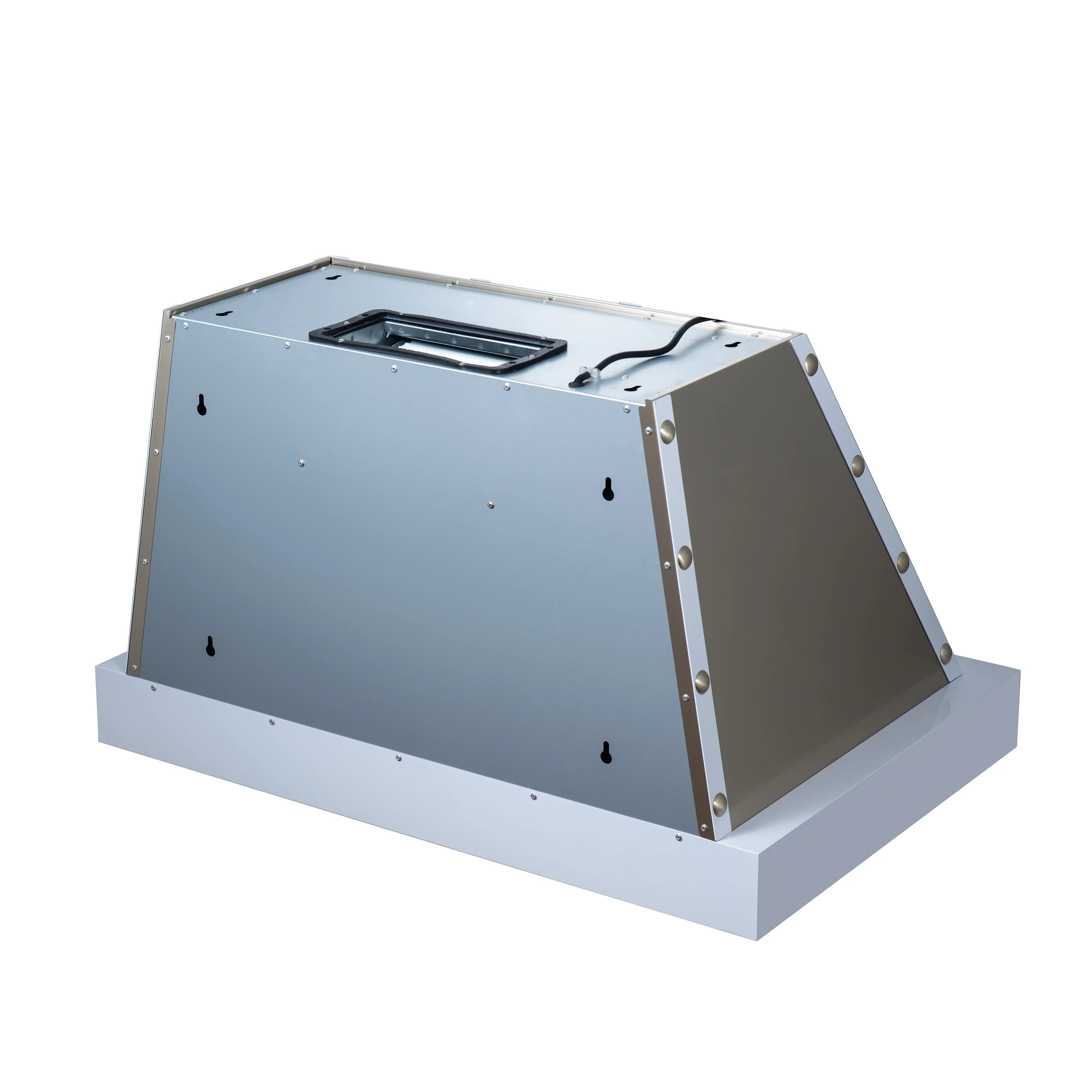 Valente 36" Range Hood in with 427 CFM, 3 speeds, Dishwasher safe Baffle filters, LED Lights and Remote Control FRHWM509936CPWHT