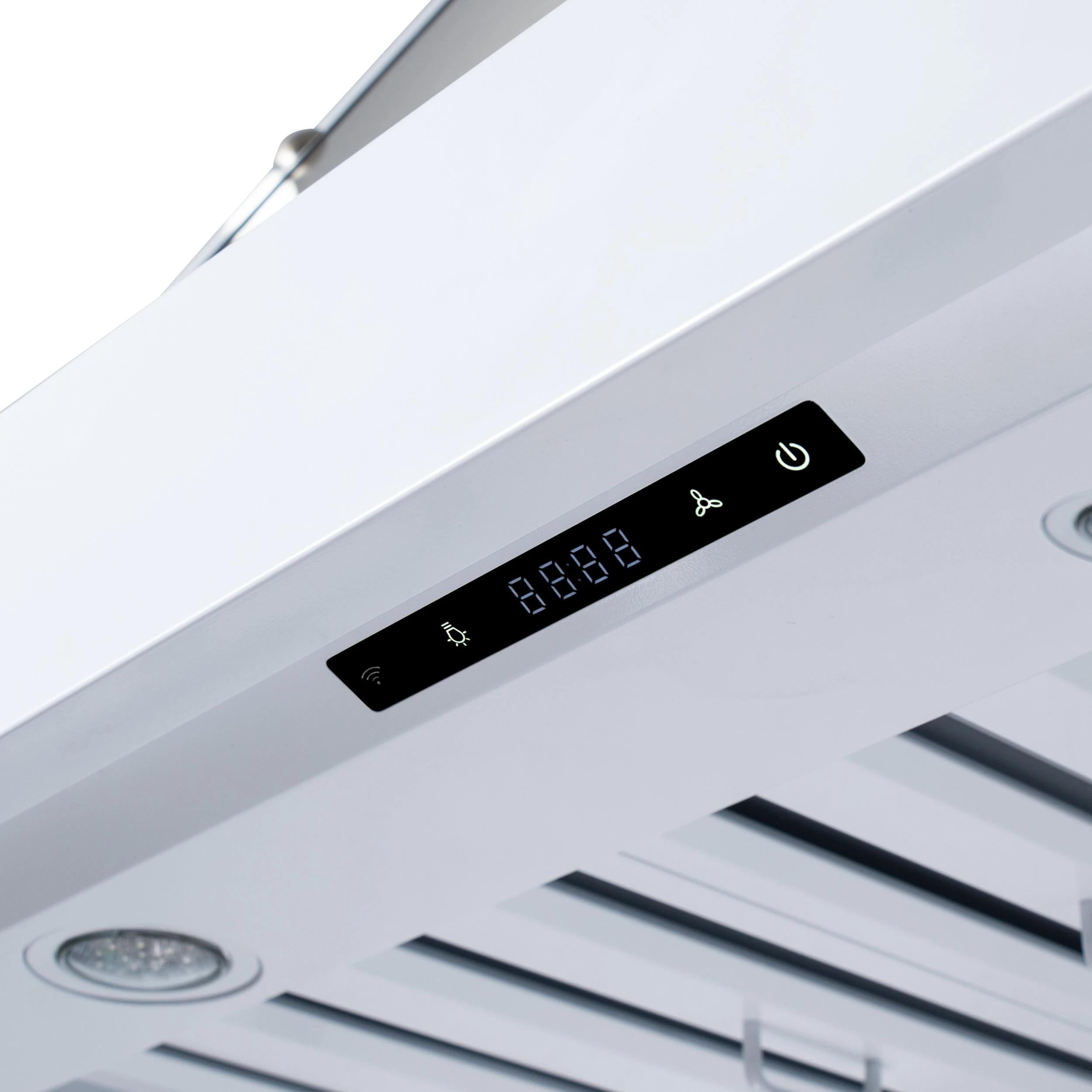 Valente 48" Range Hood in with 304 CFM, 3 speeds, Dishwasher safe Baffle filters, LED Lights and Remote Control FRHWM509948CPWHT
