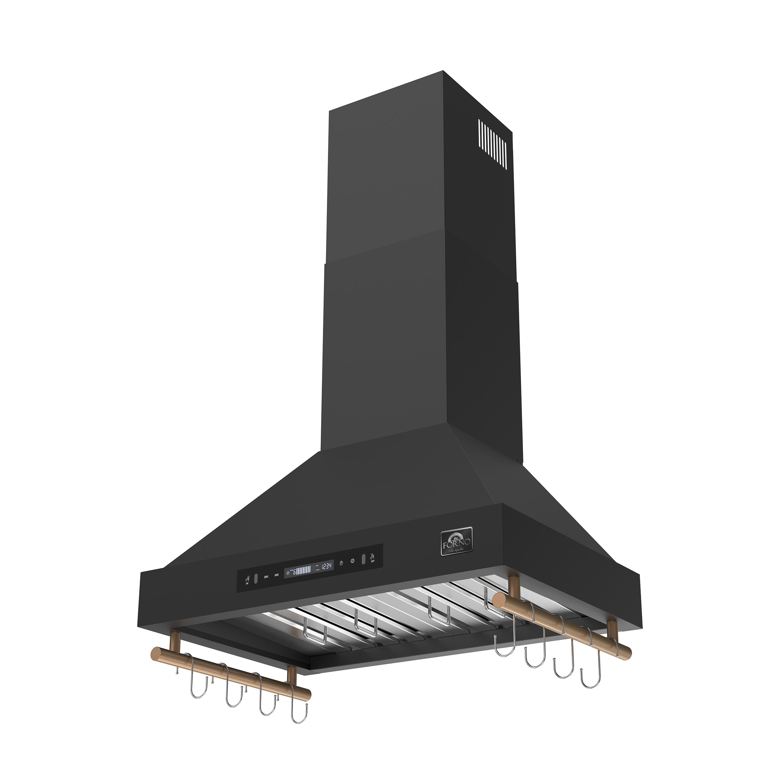 Venezia 30 Inch Wall-Mounted Range Hood in with Touch Controls and Baffle Filters FRHWM550330BLK