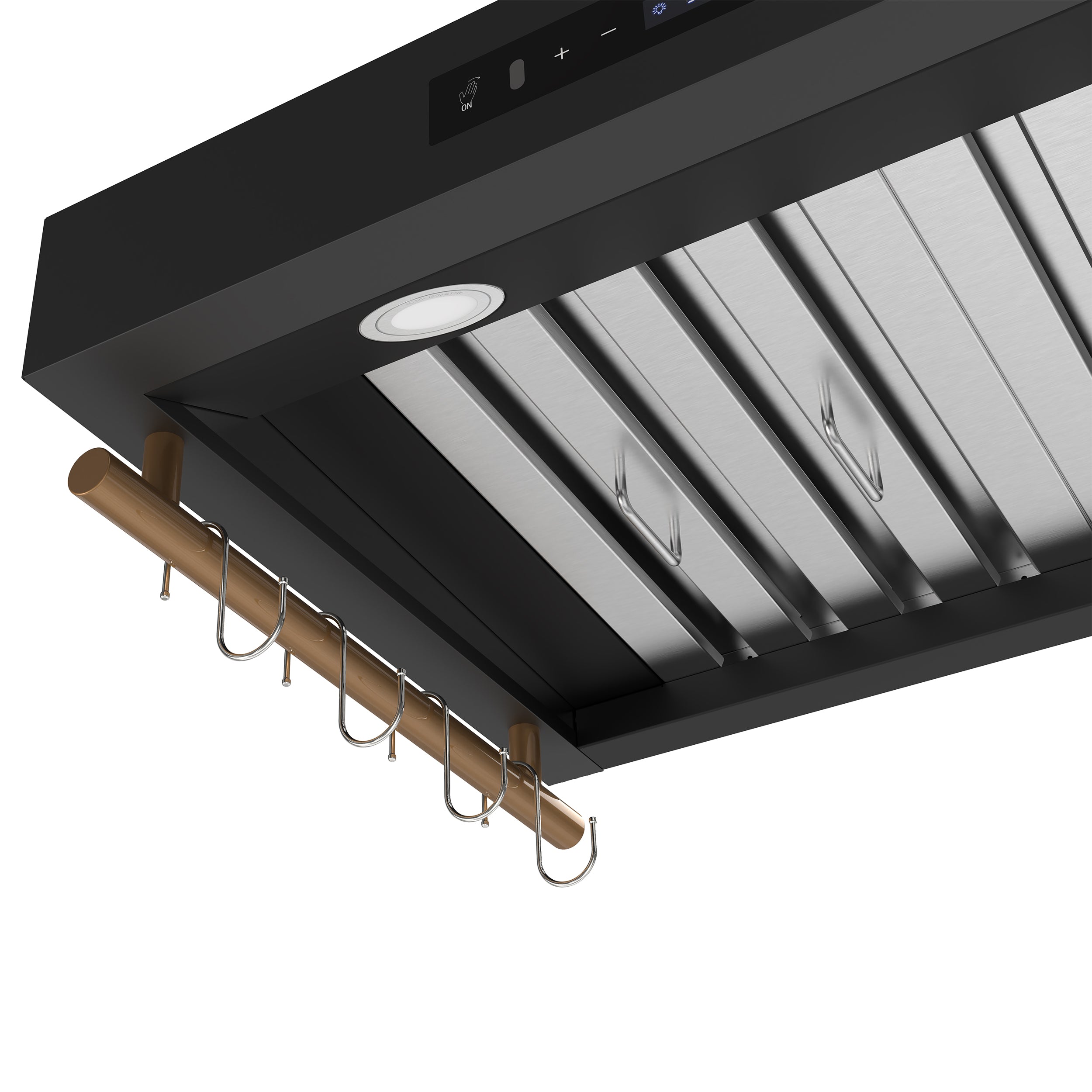 Venezia 30 Inch Wall-Mounted Range Hood in with Touch Controls and Baffle Filters FRHWM550330BLK