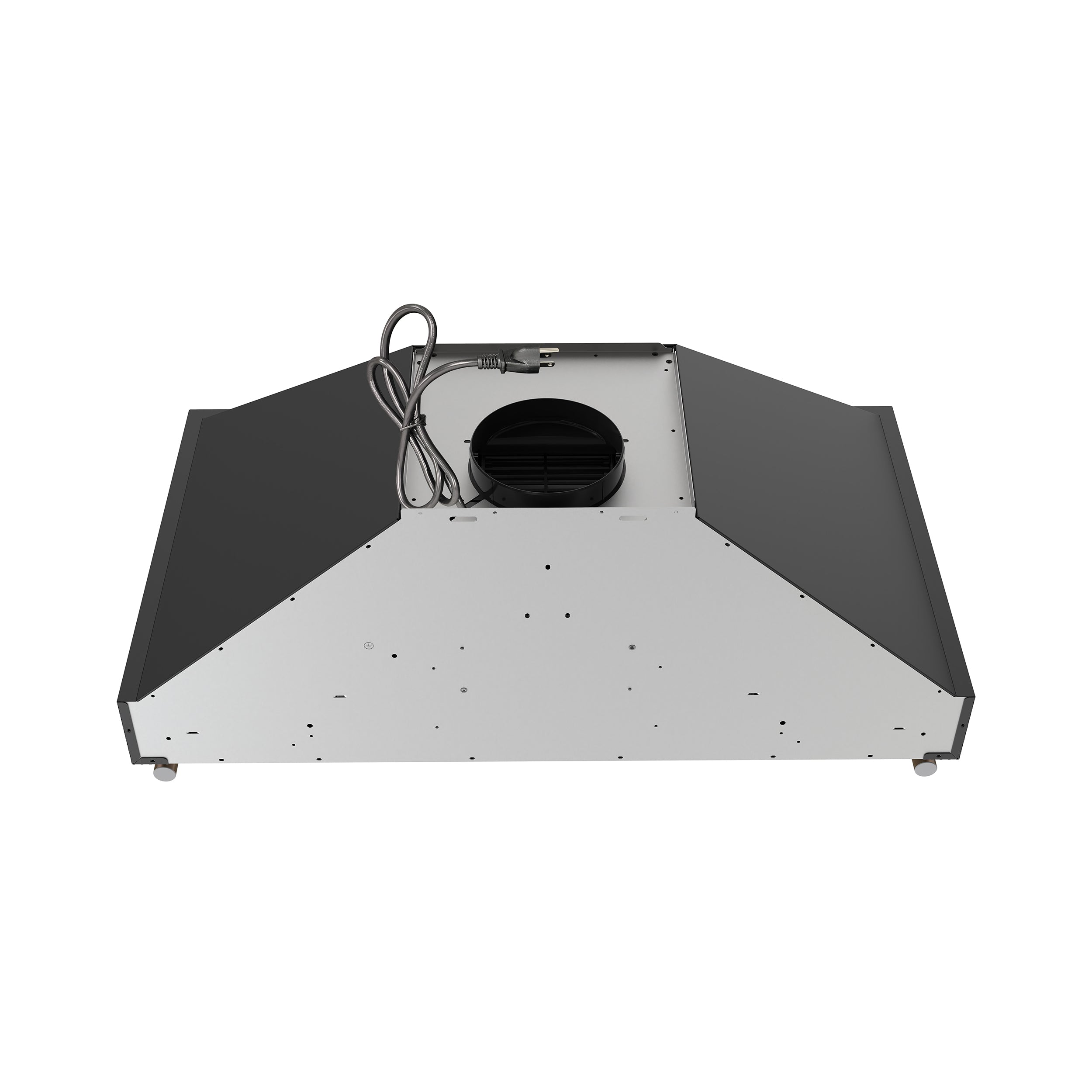 Venezia 36 Inch Wall-Mounted Range Hood in with Touch Controls and Baffle Filters FRHWM550336BLK