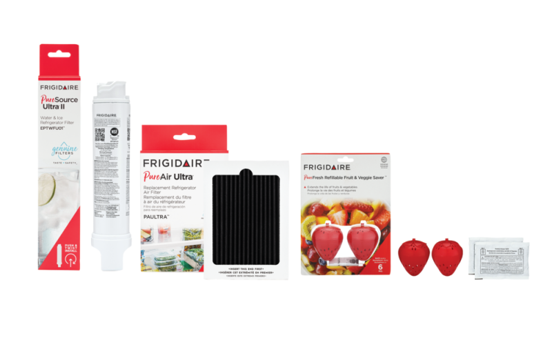 EPTWFU01, PAULTRA, and FRPFUFV2 Water and Air Filter Combo Kit with Produce Saver FRIGCOMBO11