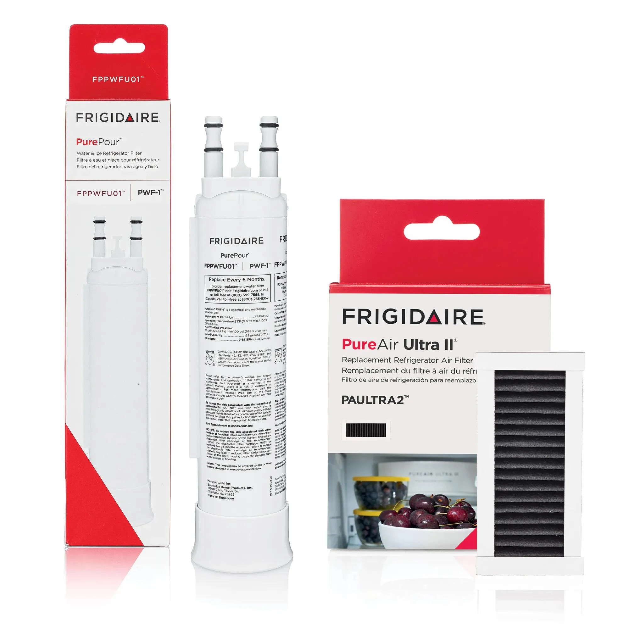 FPPWFU01 and PAULTRA2 Water and Air Filter Combo Kit FRIGCOMBO13