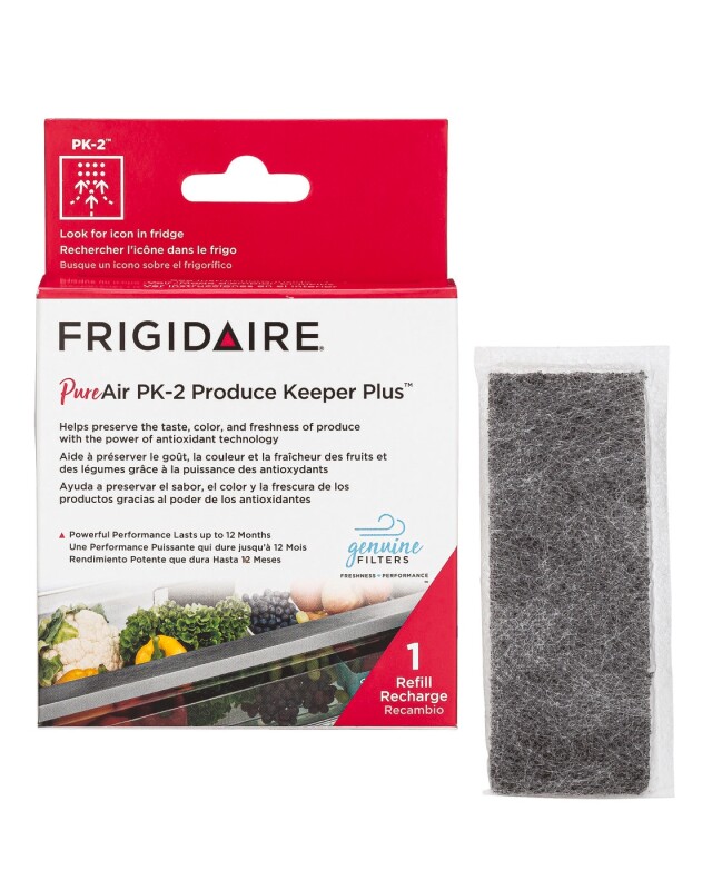 FPPWFU01, FRGPAAF1 and (2) FRPAPK2RF Water Filter and Air Filter Combo Kit with Produce Keepers FRIGCOMBO14