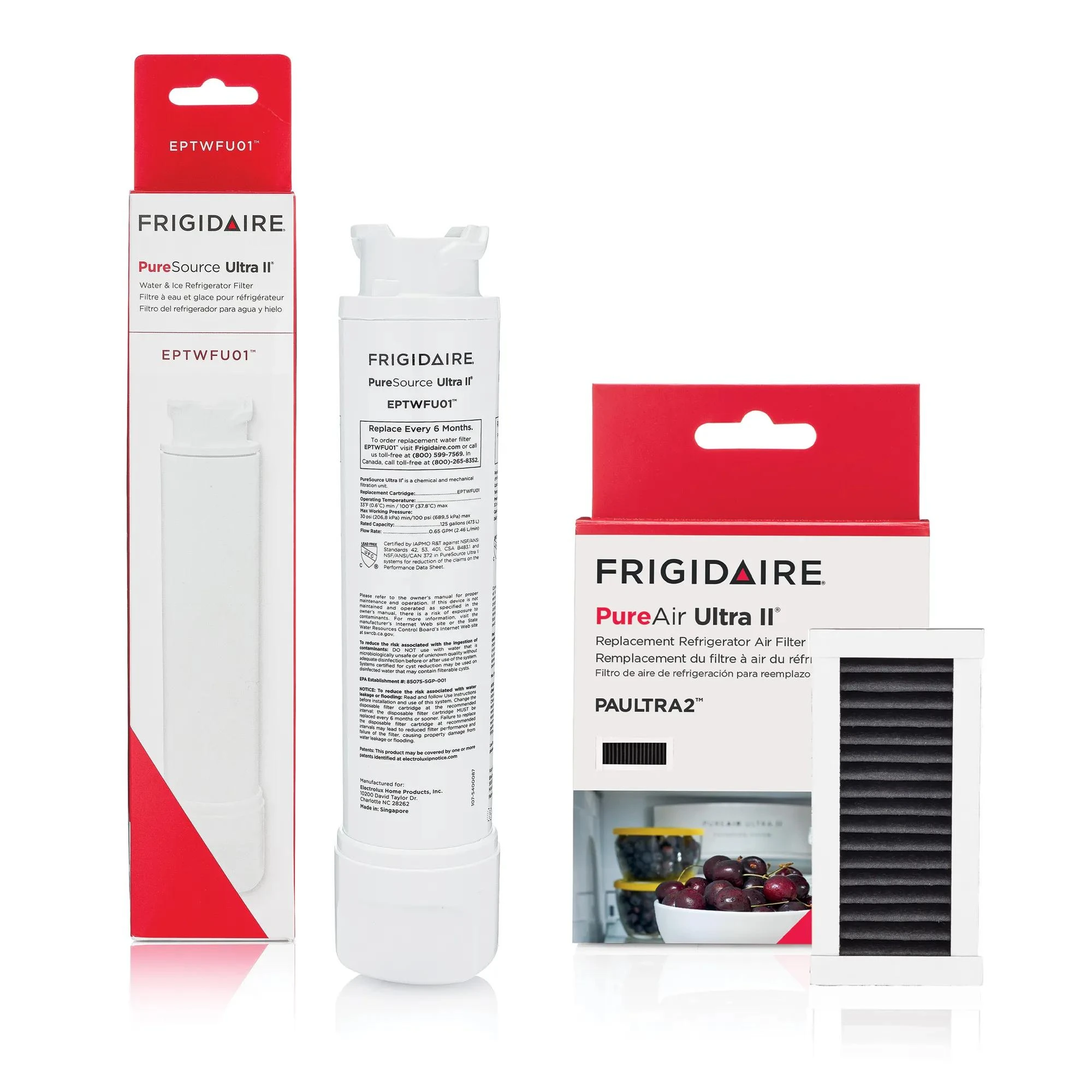 EPTWFU01 and PAULTRA2 Water and Air Filter Combo Kit FRIGCOMBO4