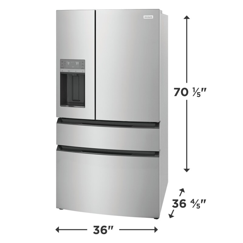 26 Cu. Ft. Standard-Depth 4-Door French Door Refrigerator view 2