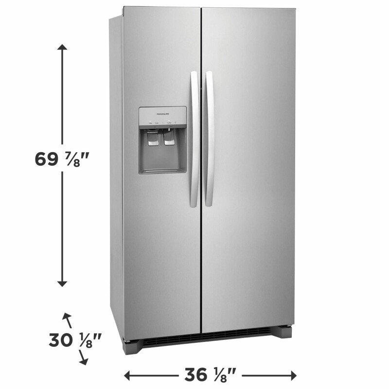 22.3 Cu. Ft. 36" Counter Depth Side by Side Refrigerator view 2