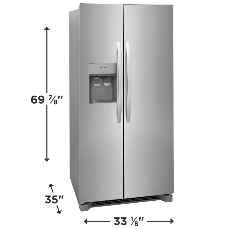 22.3 Cu. Ft. 33" Standard Depth Side by Side Refrigerator view 2