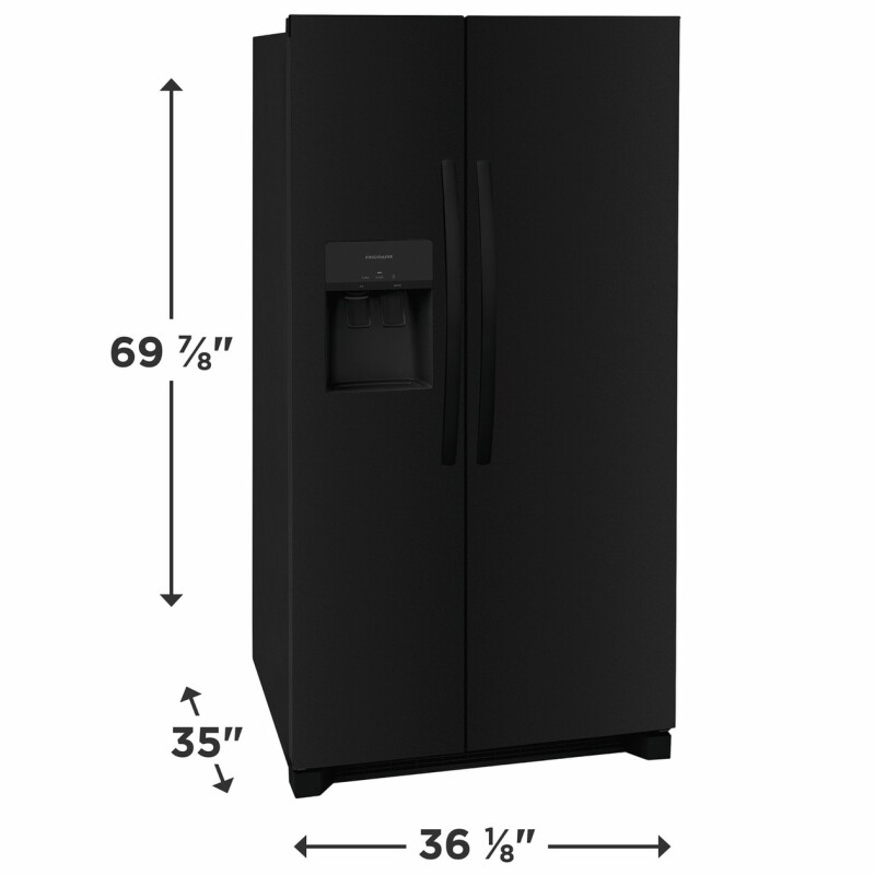 25.6 Cu. Ft. 36" Standard Depth Side by Side Refrigerator view 11