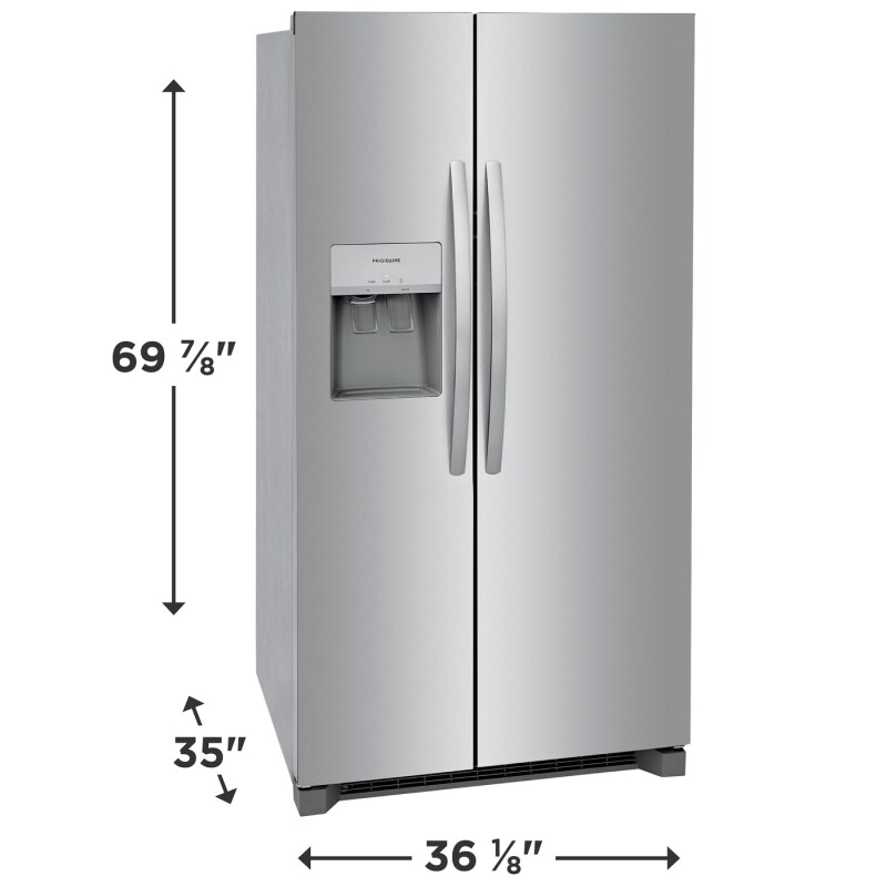 26 Cu. Ft. 36” Standard-Depth Side-by-Side Refrigerator with Free Additional Water and Ice Filter FRSS2623ASC1