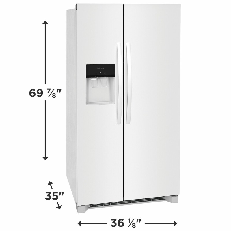 25.6 Cu. Ft. 36" Standard Depth Side by Side Refrigerator view 11