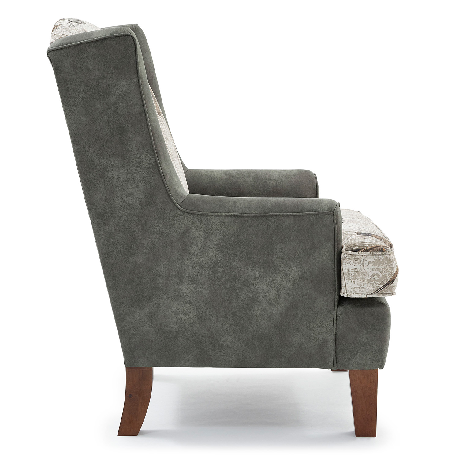 Andrea - Wing Back Chair - Dark Walnut - FS0170DWMFX1 FS0170DWMFX1